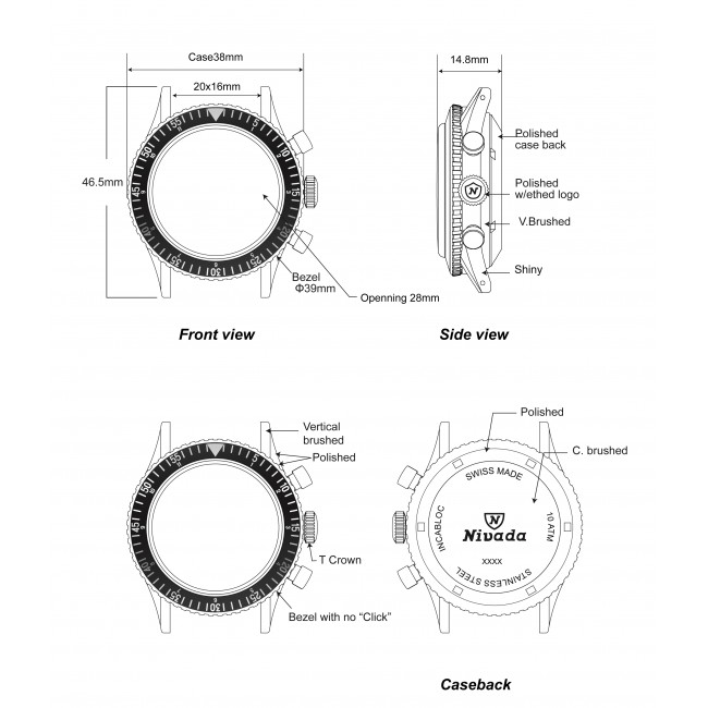 NIVADA CHRONOMASTER SINGER - INTER.BEZEL