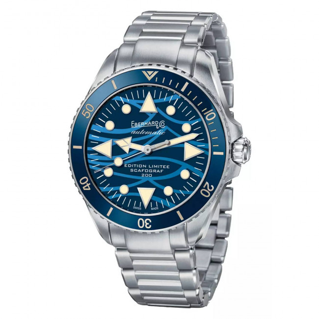 EBERHARD SCAFOGRAF 200 ED. LIMITATA ONDE BLEUE 41046 CA2C