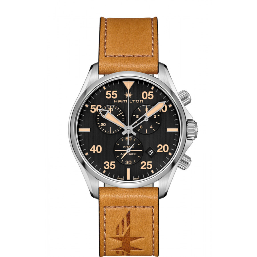 HAMILTON AVIATION KHAKI PILOT CHRONO