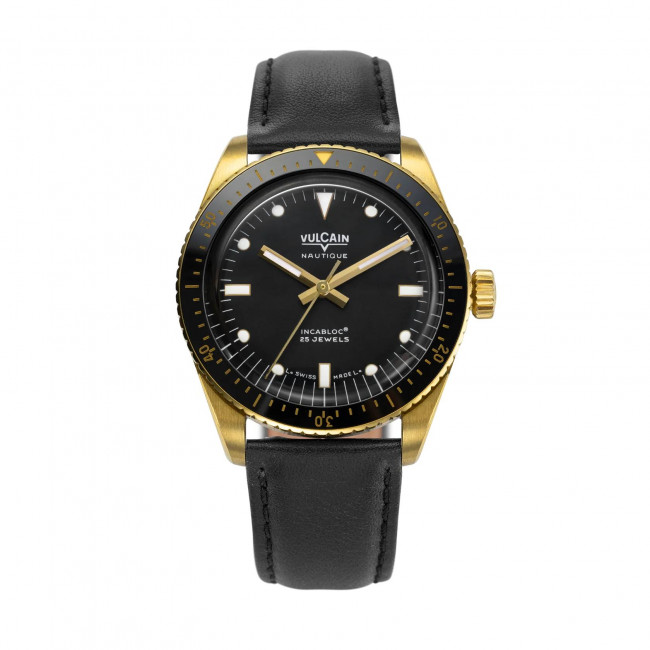 VULCAIN NAUTIQUE SKINDIVER GOLD & BLACK 661170A07BOC201